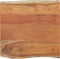 vidaXL - Tafelblad - vierkant - natuurlijke - rand - 60x60x2,5 - cm - acaciahout