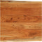 vidaXL - Tafelblad - vierkant - natuurlijke - rand - 80x80x2,5 - cm - acaciahout