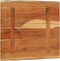 vidaXL - Tafelblad - vierkant - natuurlijke - rand - 80x80x2,5 - cm - acaciahout