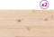 vidaXL - Tafelbladen - 2 - st - rechthoekig - 70x35x2,5 - cm - massief - grenenhout