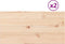 vidaXL - Tafelbladen - 2 - st - rechthoekig - 80x40x1,7 - cm - massief - grenenhout