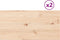 vidaXL - Tafelbladen - 2 - st - rechthoekig - 80x40x2,5 - cm - massief - grenenhout
