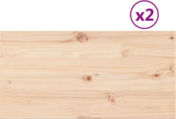 vidaXL - Tafelbladen - 2 - st - rechthoekig - 90x45x1,7 - cm - massief - grenenhout