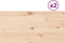 vidaXL - Tafelbladen - 2 - st - rechthoekig - 90x45x1,7 - cm - massief - grenenhout