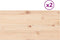 vidaXL - Tafelbladen - 2 - st - rechthoekig - 90x45x2,5 - cm - massief - grenenhout