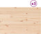 vidaXL - Tafelbladen - 3 - st - rechthoekig - 80x53x2,5 - cm - massief - grenenhout
