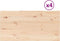 vidaXL - Tafelbladen - 4 - st - rechthoekig - 90x45x2,5 - cm - massief - grenenhout