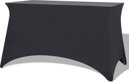 vidaXL - Tafelhoes - stretch - antraciet - 183x76x74 - cm - 2 - st