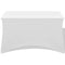 vidaXL - Tafelhoes - stretch - wit - 243x76x74 - cm - 2 - st