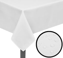 vidaXL - Tafelkleden - wit - 5 - stuks - 220 - x - 130 - cm