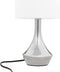 vidaXL Tafellampen 2 st met aanraakknop E14 wit