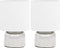 vidaXL Tafellampen 2 st met aanraakknop E14 wit
