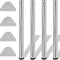 vidaXL - Tafelpoten - in - hoogte - verstelbaar - chroom - 710 - mm - 4 - st