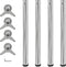 vidaXL - Tafelpoten - in - hoogte - verstelbaar - chroom - 710 - mm - 4 - st