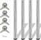 vidaXL - Tafelpoten - in - hoogte - verstelbaar - chroom - 710 - mm - 4 - st