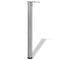 vidaXL - Tafelpoten - in - hoogte - verstelbaar - geborsteld - nikkel - 710 - mm - 4 - st