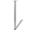 vidaXL - Tafelpoten - in - hoogte - verstelbaar - geborsteld - nikkel - 870 - mm - 4 - st