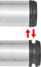 vidaXL - Tafelpoten - in - hoogte - verstelbaar - geborsteld - nikkel - 1100 - mm - 4 - st