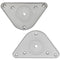 vidaXL - Tafelpoten - in - hoogte - verstelbaar - geborsteld - nikkel - 870 - mm - 4 - st