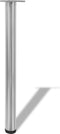 vidaXL - Tafelpoten - in - hoogte - verstelbaar - geborsteld - nikkel - 710 - mm - 4 - st