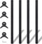 vidaXL - Tafelpoten - in - hoogte - verstelbaar - zwart - 1100 - mm - 4 - st
