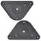 vidaXL - Tafelpoten - in - hoogte - verstelbaar - zwart - 870 - mm - 4 - st