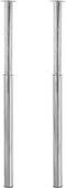 vidaXL - Tafelpoten - telescopisch - 710-1100 - mm - chroom - 2 - st