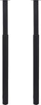 vidaXL - Tafelpoten - telescopisch - 710-1100 - mm - zwart - 2 - st