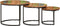 vidaXL - Tafeltjesset - 3 - st - massief - gerecycled - hout
