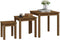 vidaXL - Tafeltjesset - 3 - st - massief - grenenhout - honingbruin