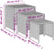 vidaXL - Tafeltjesset - 3 - st - poly - rattan - bruin