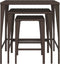 vidaXL - Tafeltjesset - 3 - st - poly - rattan - bruin