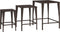 vidaXL - Tafeltjesset - 3 - st - poly - rattan - bruin