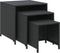 vidaXL - Tafeltjesset - 3 - st - poly - rattan - zwart