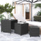 vidaXL - Tafeltjesset - 3 - st - poly - rattan - zwart