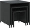 vidaXL - Tafeltjesset - 3 - st - poly - rattan - zwart
