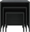 vidaXL - Tafeltjesset - 3 - st - poly - rattan - zwart