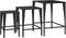 vidaXL - Tafeltjesset - 3 - st - poly - rattan - zwart