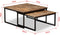 vidaXL - Tafeltjesset - massief - gerecycled - teakhout - 2-delig