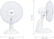 vidaXL Tafelventilator 3 snelheden 40 W 30 cm wit