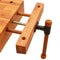 vidaXL - Tafelwerkbank - met - bankschroef - 52x44x9,5 - cm - massief - acaciahout