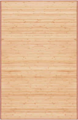 vidaXL - Tapijt - 100x160 - cm - bamboe - bruin