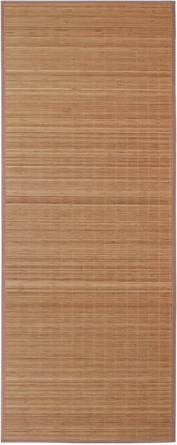 vidaXL - Tapijt - 100x160 - cm - bamboe - bruin