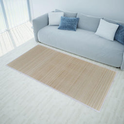 vidaXL - Tapijt - 100x160 - cm - bamboe - natuurlijk