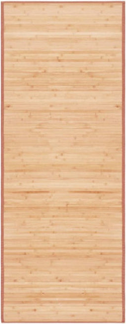 vidaXL - Tapijt - 80x200 - cm - bamboe - bruin