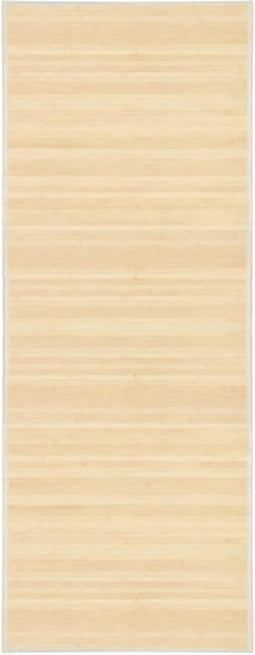 vidaXL - Tapijt - 80x200 - cm - bamboe - natuurlijk