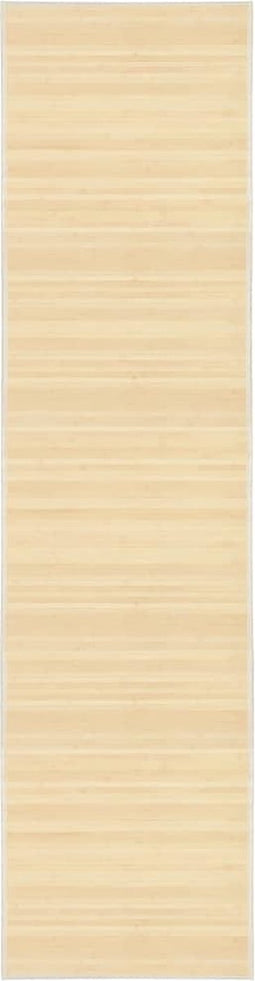 vidaXL - Tapijt - 80x300 - cm - bamboe - naturel