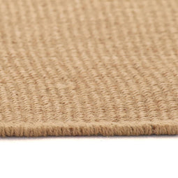 vidaXL - Tapijt - met - latex - onderkant - 120x180 - cm - jute - natuurlijk