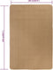 vidaXL - Tapijt - met - latex - onderkant - 160x230 - cm - jute - natuurlijk