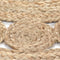 vidaXL - Tapijt - met - ontwerp - rond - 150 - cm - gevlochten - jute